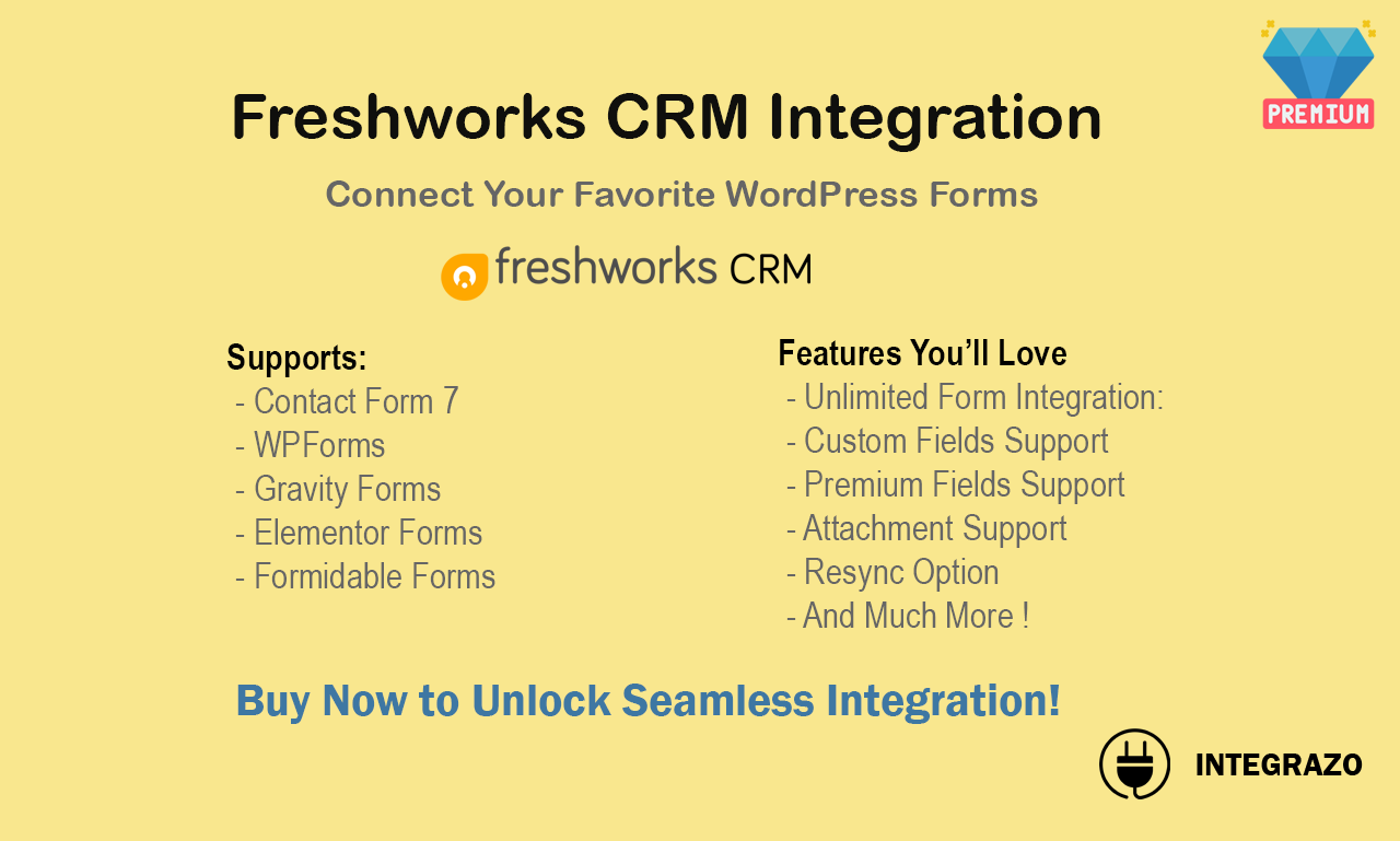Freshworks CRM Integration with Popular WordPress Forms
